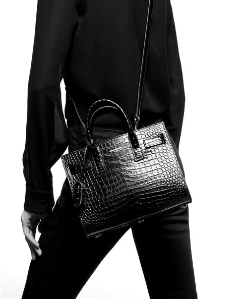 ysl sac de jour nano croc embossed